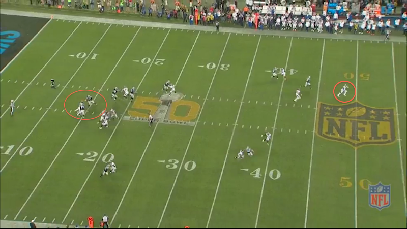 Illustration for article titled Cam Newton Had A Receiver Wide Open Before Von Miller Strip-Sacked Him